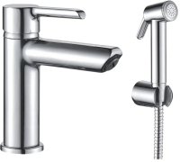 Смеситель для раковины с гигиеническим душем Shevanik S6071, хром