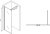 Душевая перегородка Abber Immer Offen 120 AG61120 профиль Хром стекло прозрачное 