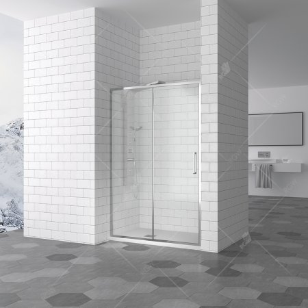 Душевая дверь в нишу RGW Stilvoll SV-13 100x195 профиль хром, стекло прозрачное 
