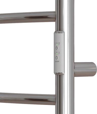 Электрический полотенцесушитель Point Афина PN04848P П5 400x800 с полкой, диммер справа Хром 