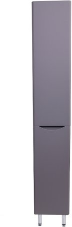 Шкаф пенал Style Line Бергамо 30 L СС-00002327 с бельевой корзиной Серый антискрейтч 