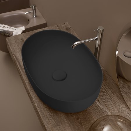 Раковина Kerasan Nolita 60х40 см, черная матовая 