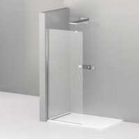 Душевая перегородка Cezares Liberta-L-1-110-120-C-Cr стекло прозрачное, кронштейн 120 см