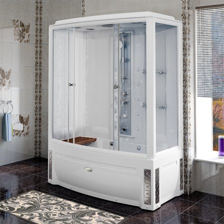 Душевой бокс Radomir Элис 1 левый, стекло прозрачное 