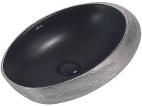 Раковина-чаша Abber Bequem 49 AC2107BS Черный матовый Серебро