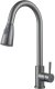 Смеситель для кухни с выдвижным изливом Raffine F213T, оружейная сталь 