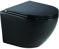 Унитаз WeltWasser Merzbach 041 MT-BL 10000008255 подвесной Черный матовый с сиденьем Микролифт Унитаз WeltWasser Merzbach 041 MT-BL 10000008255 подвесной Черный матовый с сиденьем Микролифт