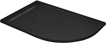 Душевой поддон из искусственного камня WeltWasser WW TRR 12080 STONE-BL L 120x80 10000004387 Черный 