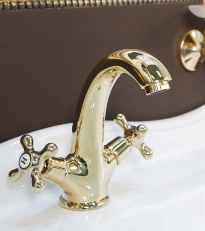 Смеситель Cezares Retro C LS1 03 для раковины, золото 