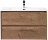 Тумба с раковиной BelBagno KRAFT-900-2C-SO-RT Rovere Tabacco