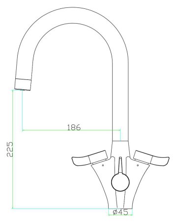 Смеситель для кухонной мойки Zorg Inox Kevis 