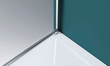 Душевая дверь BelBagno Kraft 90 KRAFT-B-12-60/30-C-Cr-L профиль Хром стекло прозрачное 