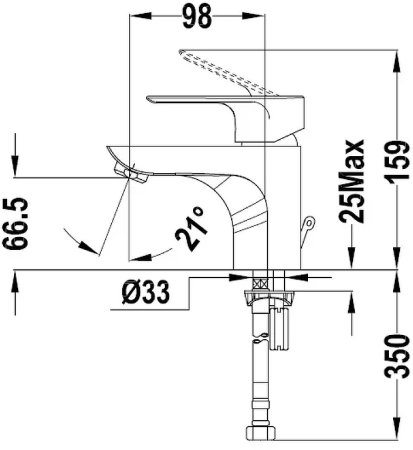 Смеситель для раковины Teka Mallorca 323466210 Хром 