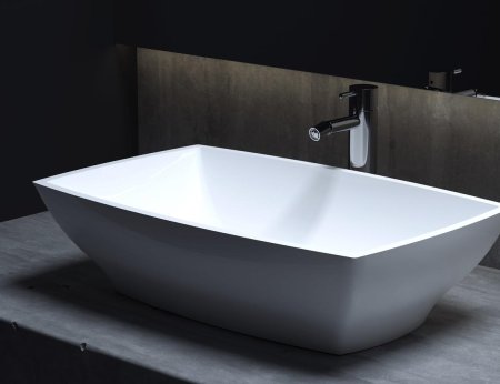 Раковина накладная матовая 60x38 Salini GLORIA 304 1102204M 