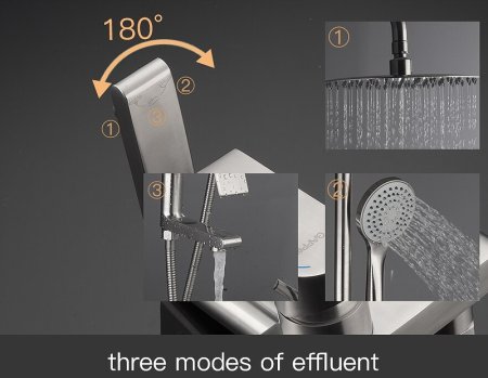 Душевая система Gappo G99-20 G2499-20 Сатин 