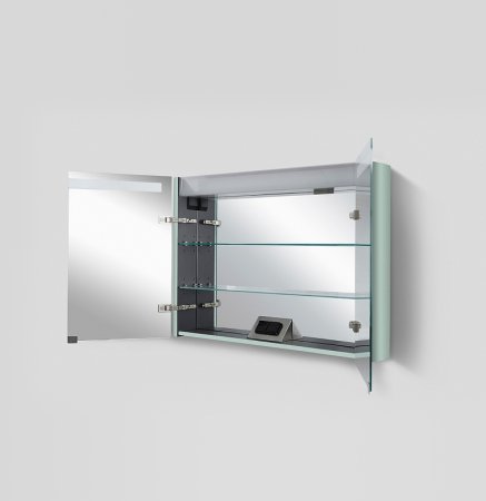 Зеркальный шкаф AM.PM Sensation 100 M30MCX1001GG с подсветкой Мятный 