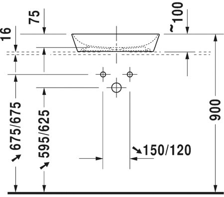 Раковина-чаша Duravit Cape-Cod 50 2339500000 Белая глянцевая 