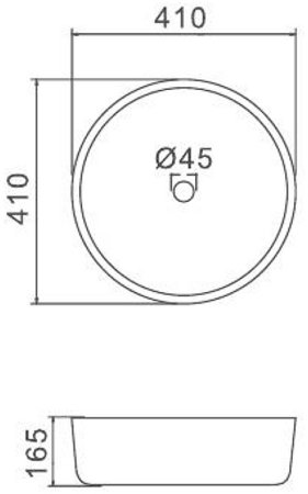 Раковина-чаша Gappo 41 GT106 Белая 