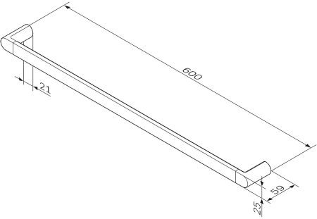 Полотенцедержатель AM.PM Inspire A50346464 Хром 