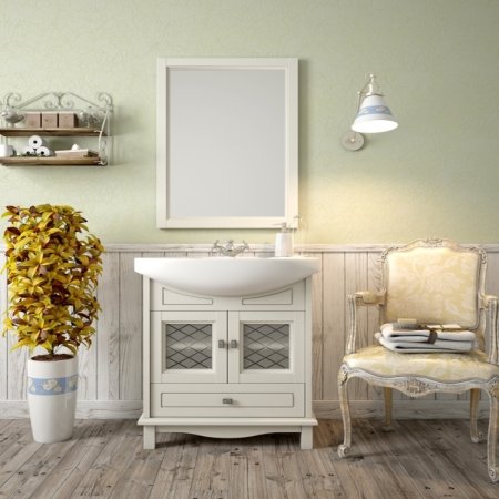 Зеркало Opadiris Омега 75 Z0000006993 Слоновая кость 