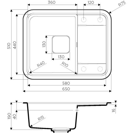 Мойка для кухни Omoikiri Tasogare-65-PA 4993481 Пастила 