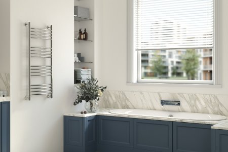 Водяной полотенцесушитель Сунержа Богема+ выгнутая 1000х500 30-0221-1050 Белый матовый 