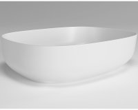 Раковина-чаша Plumberia Selection VELOMA OVAL BO 48x12.5x38 Белая матовая