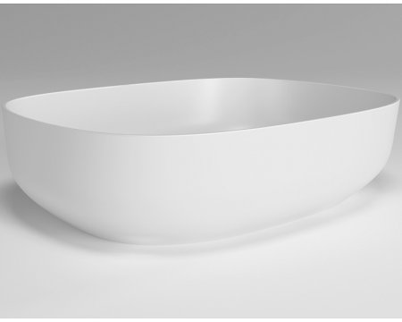Раковина-чаша Plumberia Selection VELOMA OVAL BO 48x12.5x38 Белая матовая 