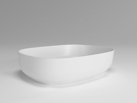 Раковина-чаша Plumberia Selection VELOMA OVAL BO 48x12.5x38 Белая матовая 