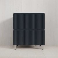 Тумба Style Line Марокко 70 напольная, с раковиной  LINE 700*480 серый шелк, графит
