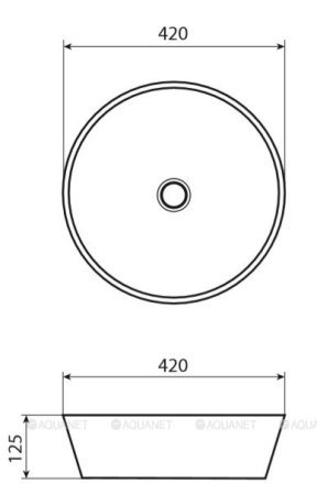 Раковина-чаша Allen Brau Liberty 42 4.32002.20 Белая 
