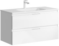Тумба под раковину Aqwella Accent 100 ACC0110W подвесная Белая