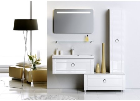 Шкаф пенал Aqwella 5 Stars Инфинити 35 Inf.05.35 Белый 