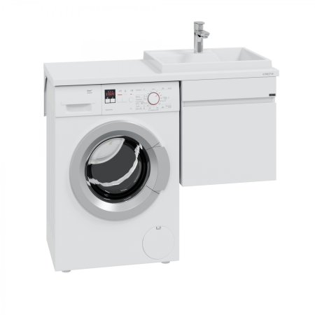 Тумба СаНта Марс 48 подвесная с раковиной над стиральной машиной Юпитер 110 R 