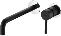 Смеситель для раковины Boheme Uno 465-BCR Черный матовый Хром