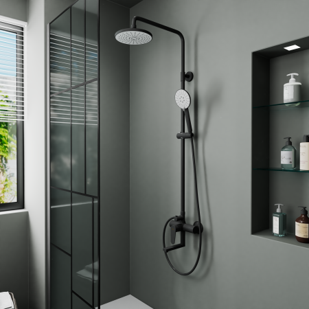 Душевая система D&K Bayern.München черный (DA1563705B18) 