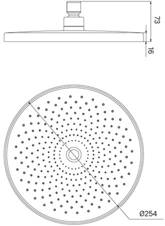 Верхний душ Iddis Optima Home OPH25CPi64 Хром 