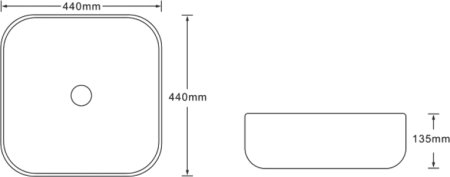 Раковина SantiLine SL-7024 коричневый мрамор 