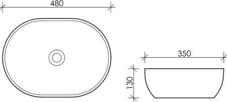 Раковина Ceramica Nova Element 48 см CN5010 