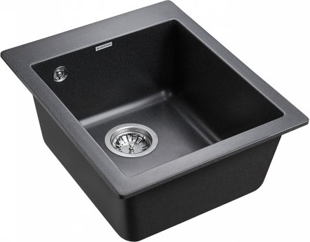 Мойка кухонная Paulmark Leer PM104249-BL черный 