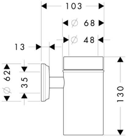 Стакан для зубных щеток Hansgrohe Logis Classic 41618000 Хром 