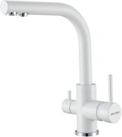 Смеситель Paulmark Essen Es213011-431TW для кухонной мойки, белый матовый Смеситель Paulmark Essen Es213011-431TW для кухонной мойки, белый матовый