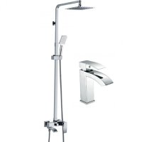 Набор для ванны 2 в 1 HANSEN H37044 Хром