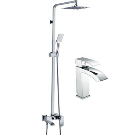 Набор для ванны 2 в 1 HANSEN H37044 Хром 
