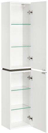 Шкаф пенал Aquaton Скай 30 R 1A238603SY01R подвесной Белый глянец 