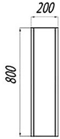 Подвесной шкаф Aquaton Брук 20 1A201003BCDL0 Дуб латте 