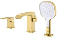 Смеситель на борт ванны Raglo R02.31.03, золотой сатин