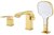 Смеситель на борт ванны Raglo R02.31.03, золотой сатин 