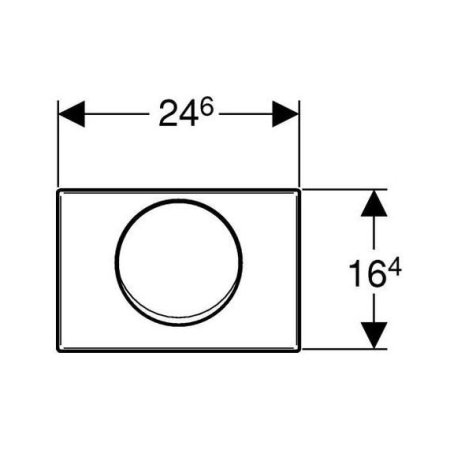 Кнопка смыва Geberit Mambo 115.751.00.1 хром 