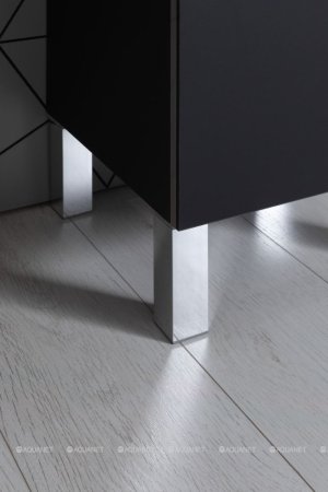 Шкаф-пенал для ванной Aquanet Верона черный 